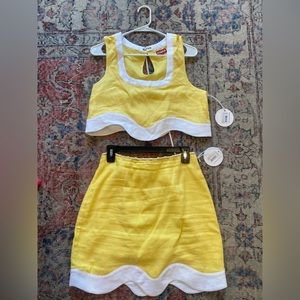 Staud two piece set, never been worn, selling both top and bottom